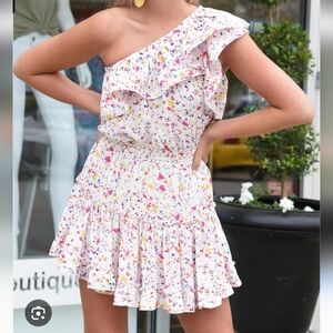 NWT Buddy Love One-Shoulder Confetti Dress